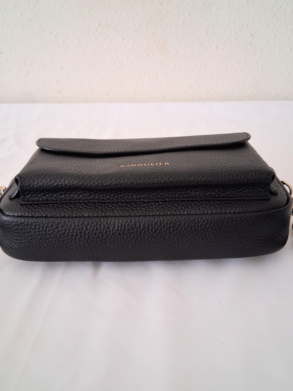 Bandolier Miller Black Pebbled Leather Crossbody Bag - Picture 4 of 9